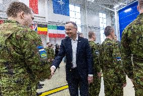 Poland's President Andrzej Duda visits Estonia