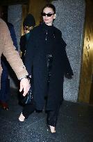 Lily James Leaves The Kelly Clarkson Show - NYC