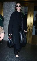 Lily James Leaves The Kelly Clarkson Show - NYC