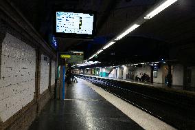 Strike on RER B Suburban Train In Paris