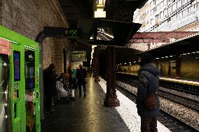 Strike on RER B Suburban Train In Paris