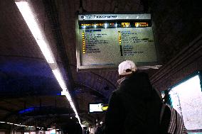 Strike on RER B Suburban Train In Paris