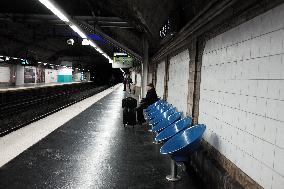 Strike on RER B Suburban Train In Paris