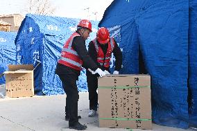 (SpotNews)CHINA-GANSU-JISHISHAN-EARTHQUAKE-EMERGENCY RESPONSE (CN)