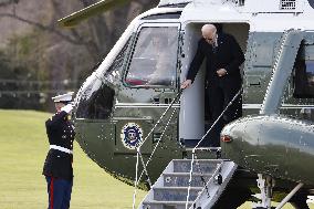 President Biden Arrives at the White House in Washington