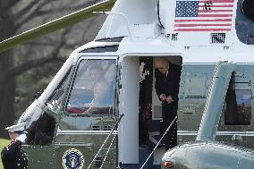 President Biden Hold A White House Arriving