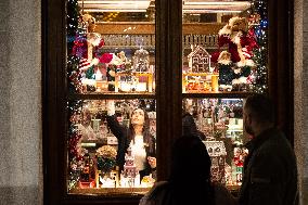 Christmas Atmosphere In Athens