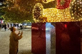 Christmas Atmosphere In Athens