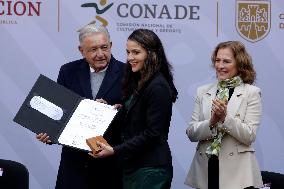 Andres Manuel Lopez Obrador, President Of Mexico, Presents The National Sports Award