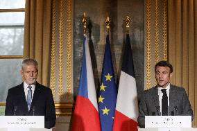 President Macron Welcomes Czech President Pavel - Paris