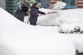 Heavy Snow Hit Yantai