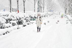 Heavy Snow Hit Yantai