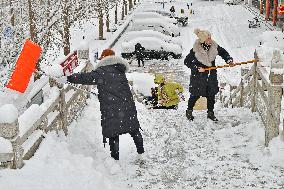 Heavy Snow Hit Yantai