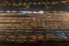 High Speed Trains Cope With Cold Waves in Nanjing