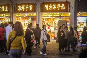 Daily Life At Zhongshan Road In Xiamen