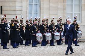 President Of The Czech Republic Petr Pavel In Paris.
