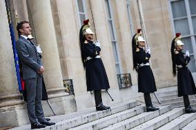 President Of The Czech Republic Petr Pavel In Paris.