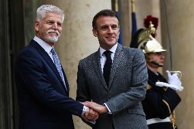 President Of The Czech Republic Petr Pavel In Paris.