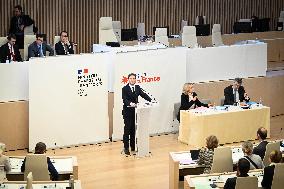 Clement Beaune and Valerie Pecresse at the Ile-de-France Regional Council Meeting