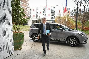 Clement Beaune and Valerie Pecresse at the Ile-de-France Regional Council Meeting