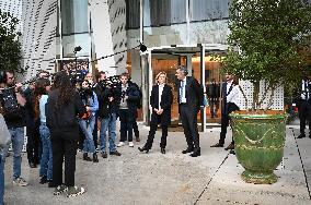 Clement Beaune and Valerie Pecresse at the Ile-de-France Regional Council Meeting