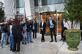 Clement Beaune and Valerie Pecresse at the Ile-de-France Regional Council Meeting