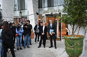 Clement Beaune and Valerie Pecresse at the Ile-de-France Regional Council Meeting