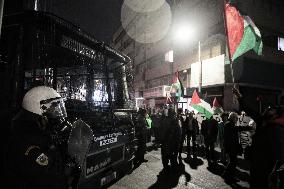 Protest In Solidarity Of Palestinians And Against ZIM Shipping