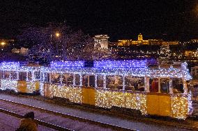 HUNGARY-BUDAPEST-CHRISTMAS TRAM