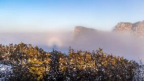 Jinfo Mountain Snow Scenery in Chongqing