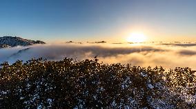 Jinfo Mountain Snow Scenery in Chongqing