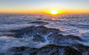 Jinfo Mountain Snow Scenery in Chongqing