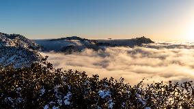 Jinfo Mountain Snow Scenery in Chongqing