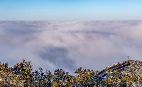 Jinfo Mountain Snow Scenery in Chongqing