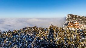 Jinfo Mountain Snow Scenery in Chongqing