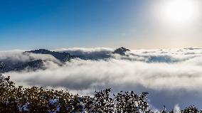 Jinfo Mountain Snow Scenery in Chongqing