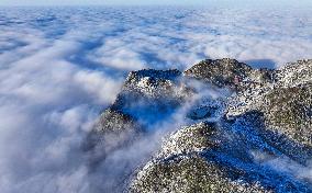 Jinfo Mountain Snow Scenery in Chongqing