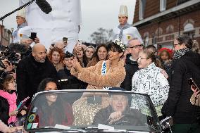 Miss France Eve Gilles  Back In Her Home Village - Quaedypre