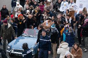 Miss France Eve Gilles  Back In Her Home Village - Quaedypre