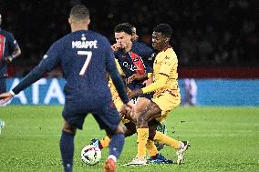 Ligue 1 match between, Paris Saint Germain " "PSG" and FC Metz