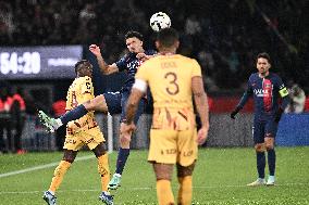 Ligue 1 match between, Paris Saint Germain " "PSG" and FC Metz