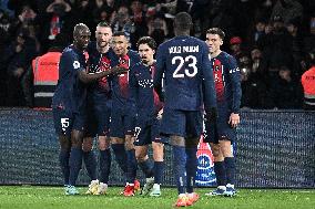 Ligue 1 match between, Paris Saint Germain " "PSG" and FC Metz