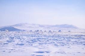 CHINA-INNER MONGOLIA-XILINGOL-SNOWSCAPE(CN)