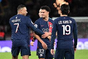 Ligue 1 match between, Paris Saint Germain " "PSG" and FC Metz