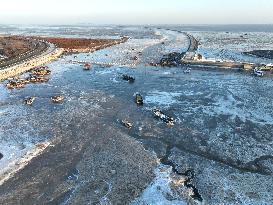 Sea Ice Landscape in Lianyungang