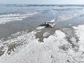 Sea Ice Landscape in Lianyungang