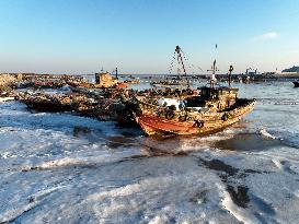 Sea Ice Landscape in Lianyungang