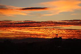 Sunset in Ivano-Frankivsk