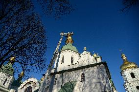 Domes of Saint Sophia Cathedral in Kyiv