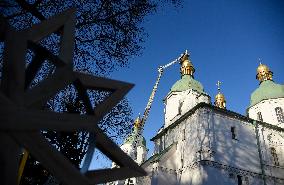 Domes of Saint Sophia Cathedral in Kyiv